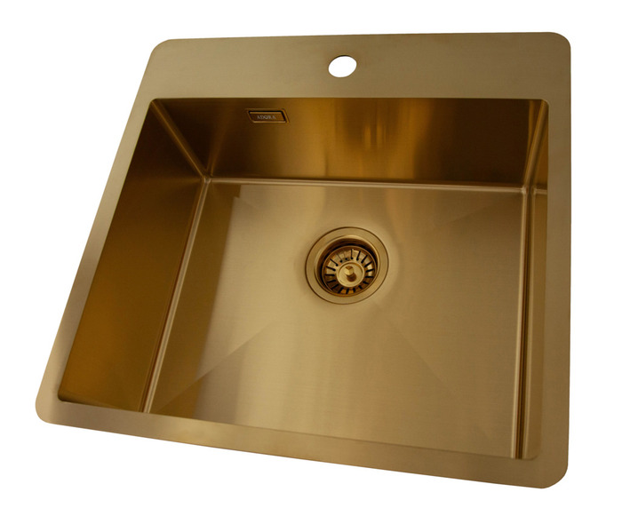ADORA® Optimus kjøkkenvask gull 550 x 530 mm